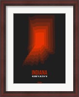 Framed Indiana Radiant Map 4