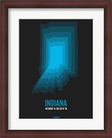 Framed Indiana Radiant Map 5