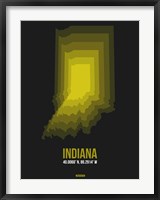 Framed Indiana Radiant Map 6