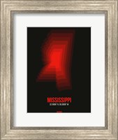 Framed Mississippi Radiant Map 6