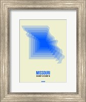 Framed Missouri Radiant Map 1
