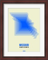 Framed Missouri Radiant Map 1