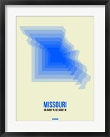 Framed Missouri Radiant Map 1