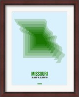 Framed Missouri Radiant Map 2