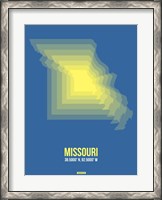 Framed Missouri Radiant Map 3
