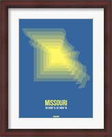 Framed Missouri Radiant Map 3