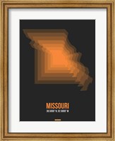 Framed Missouri Radiant Map 4