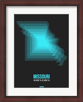 Framed Missouri Radiant Map 5