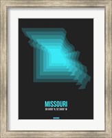 Framed Missouri Radiant Map 5