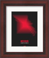 Framed Missouri Radiant Map 6