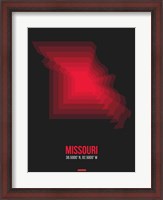 Framed Missouri Radiant Map 6