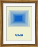 Framed Wyoming Radiant Map 1