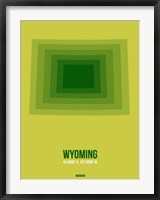 Framed Wyoming Radiant Map 2