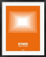 Framed Wyoming Radiant Map 3