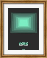 Framed Wyoming Radiant Map 4