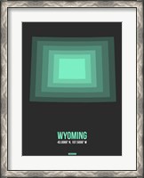 Framed Wyoming Radiant Map 4