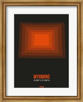 Framed Wyoming Radiant Map 5