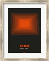 Framed Wyoming Radiant Map 5