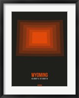 Framed Wyoming Radiant Map 5