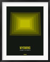 Framed Wyoming Radiant Map 6