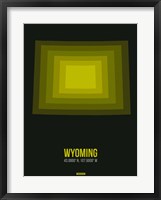 Framed Wyoming Radiant Map 6