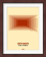 Framed South Dakota Radiant Map 1