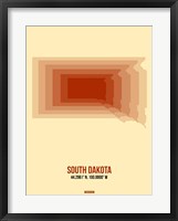 Framed South Dakota Radiant Map 1