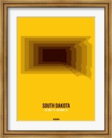 Framed South Dakota Radiant Map 3