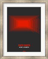 Framed South Dakota Radiant Map 4