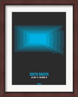 Framed South Dakota Radiant Map 5