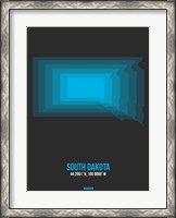 Framed South Dakota Radiant Map 5