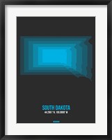 Framed South Dakota Radiant Map 5