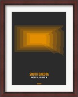 Framed South Dakota Radiant Map 6