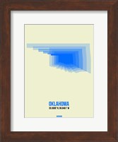 Framed Oklahoma Radiant Map 1