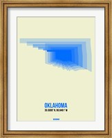 Framed Oklahoma Radiant Map 1