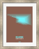 Framed Oklahoma Radiant Map 2