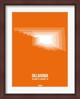 Framed Oklahoma Radiant Map 3