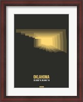 Framed Oklahoma Radiant Map 4