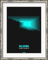 Framed Oklahoma Radiant Map 6
