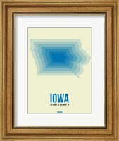 Framed Iowa Radiant Map 1