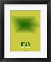 Framed Iowa Radiant Map 2