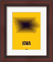 Framed Iowa Radiant Map 3