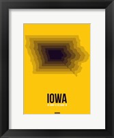 Framed Iowa Radiant Map 3