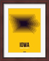 Framed Iowa Radiant Map 3