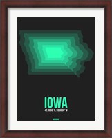 Framed Iowa Radiant Map 5