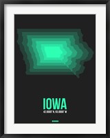 Framed Iowa Radiant Map 5