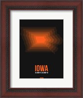 Framed Iowa Radiant Map 6