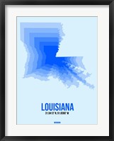 Framed Louisiana Radiant Map 1