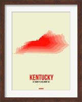 Framed Kentucky Radiant Map 1