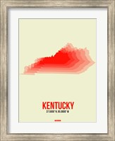 Framed Kentucky Radiant Map 1